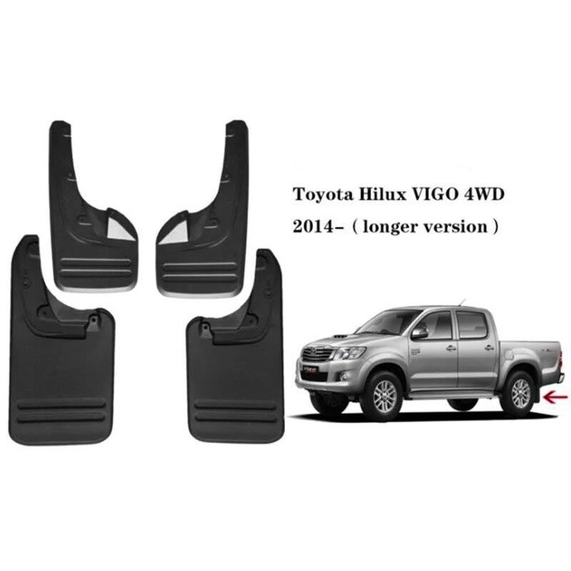 Передние и задние 4 шт. для Toyota Hilux Vigo 4WD 2WD, брызговики на крыло, брызговики, брызговики, автомобильные аксессуары, авто стиль