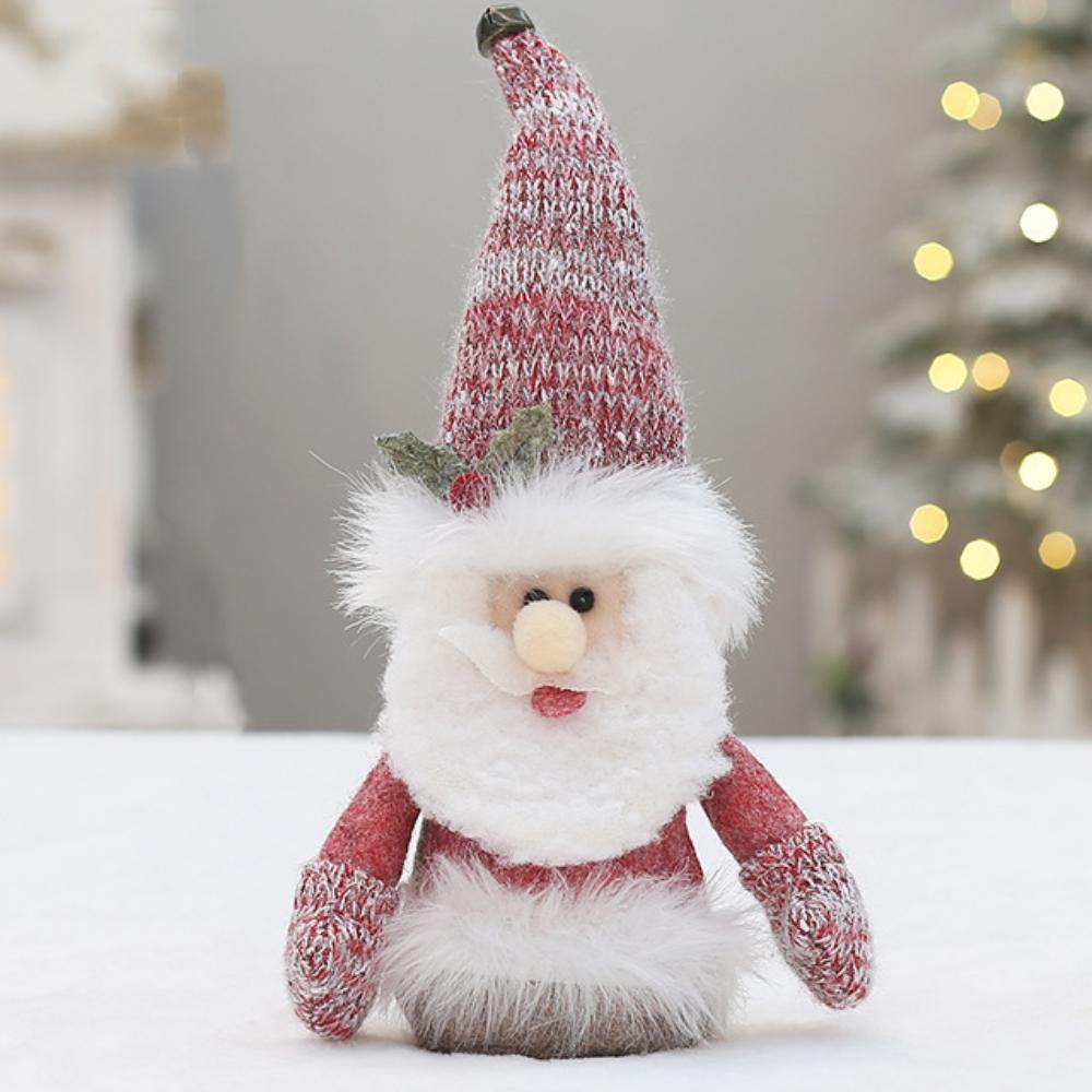 Elk Deer Santa Claus Doll Decor Red Merry Christmas Decorations Party Festival Favors