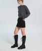 Lacleir Front Zip Mini Skirt [Black]