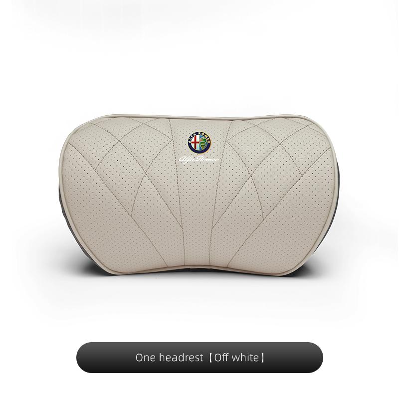 AGM1 Memory Cotton Car Seat Covers Breathable Neck Pillow Lumbar Support For Alfa Romeo Giulietta Mito 159 Giulia Stelvio 156 147