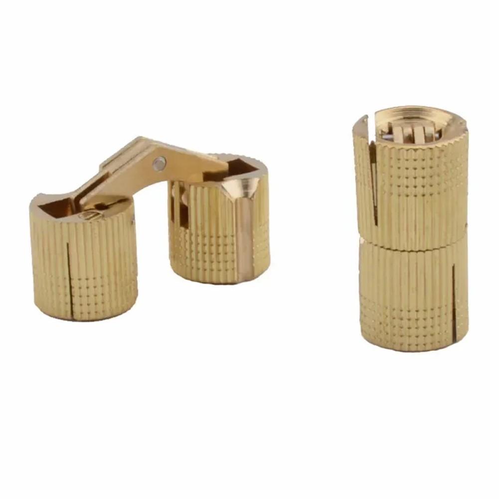 Copper Cylinder Concealed Hinges for Invisible Doors Adjustable Screws