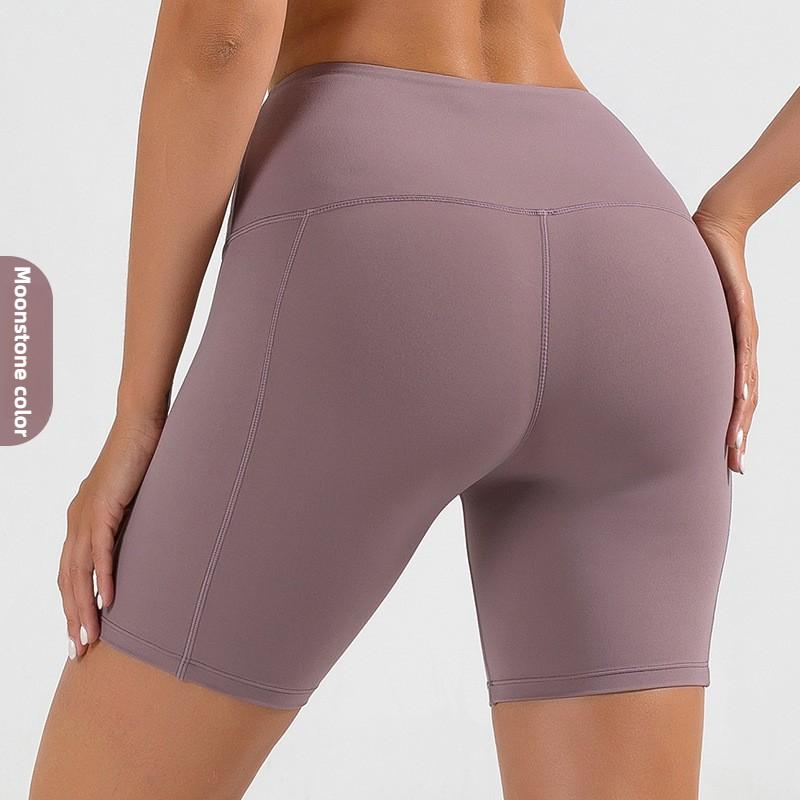 Женские облегающие шорты для йоги с высокой талией, быстросохнущие, длиной пять четвертей