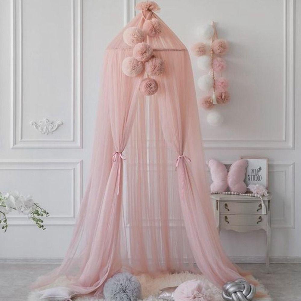 Кружева для подвешивания штор для младенца, сетчатое украшение, аксессуары для москитной сетки, сетчатый шар, украшение для балдахина над кроватью