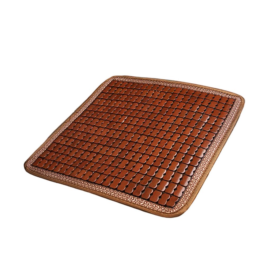 Square Bamboo Seat Cover Bamboo Summer Cooling Seat Cushion Breathable and Comfortable for Office Chair Car Seat 45x45cm