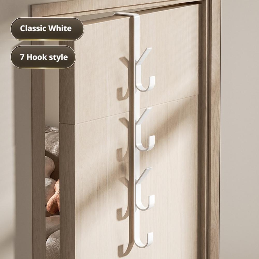 Behind the Door Coat Hook Hanger Behind the Door Cabinet Wardrobe Dormitory Door Hook Storage Rack Bathroom Accessories