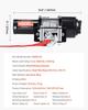 2041 kg Electric Winch, 12V DC ATV/UTV Winch with 6 mm x 12 m Steel Wire Rope, Wireless & Wired Remote Control, IP54 Waterproof, Roller Fairlead Mount