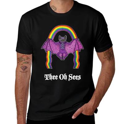 Смешная футболка Thee Oh Sees 2 для мальчика милая одежда оверсайз приталенные футболки для мужчин