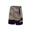 Badfive Camo Series Contrast Logo Print Straight Casual Shorts Men Bottoms Army-Green Camouflage Black AAPS031-9