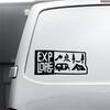 Explore RV Camping Life Outdoor SUV Car Glass Decorative Sticker Pickup Travel Decorative Waterproof Vinyl Motorcycle Stickers