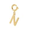 Пружинная застежка подвеска с буквенными шармами подвеска с инициалами для женского ожерелья серьги брелок с цирконом DIY аксессуары оптом