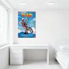Винтажный металлический постер 'RAD' для BMX-фильма, Ретро Декор в стиле потертости для мужской пещеры, бара, дома и кафе