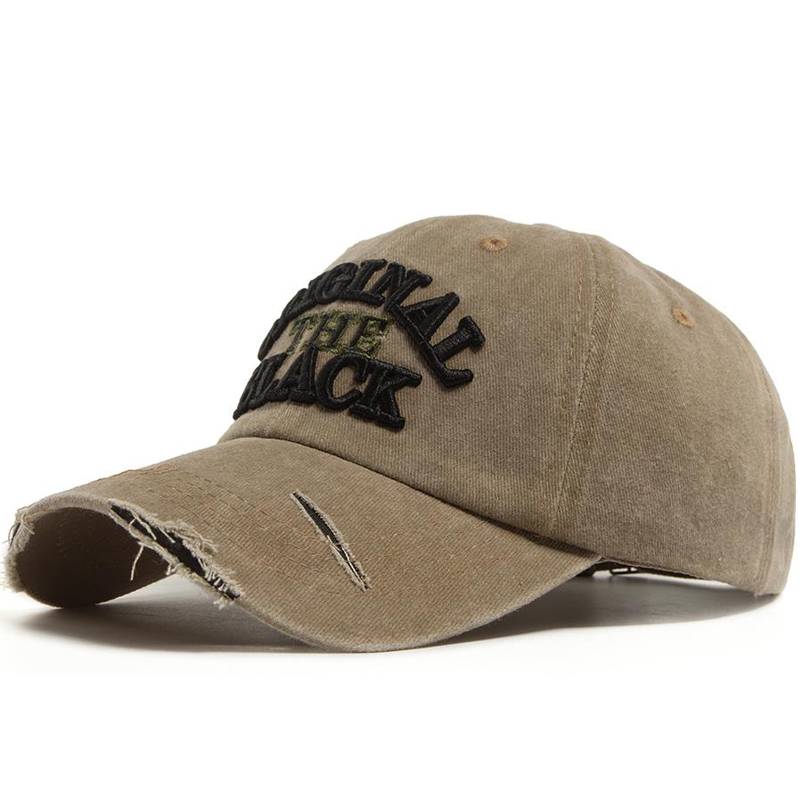 Винтажная бейсболка Мужская Женская Вышивка Буквой Snapback Весна Лето Стирка Хлопок Шляпа Козырек Модные Кепки для Повседневной Носки