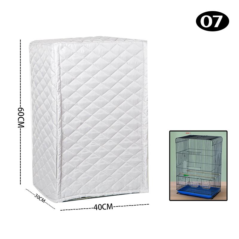 Зимний теплый чехол для клетки для птиц, хлопковый стеганый чехол для клетки, навес, защита от дождя, аксессуары для клетки для попугаев