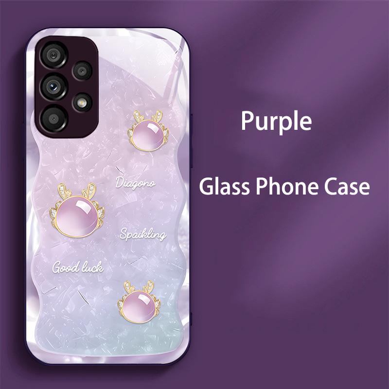 Luxury Tempered Glass Case for Samsung Galaxy A52 A52S A72 A22 A13 Lte A12 M12 A50 A50S A30S A20S Hard Shockproof PC Cover Funda