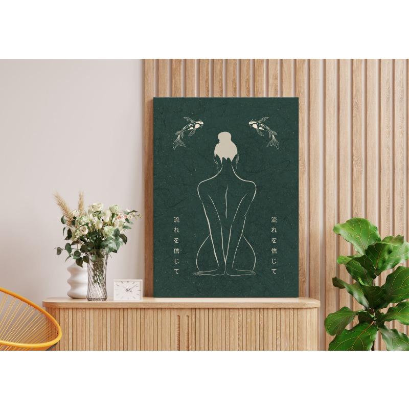 Японские винтажные духовные принты Современный настенный арт Постер Божественная женственность Чакра Холст Живопись Декор для гостиной квартиры