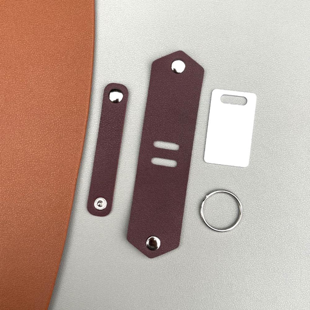 Брелок для фотографий из ПУ кожи «Сделай сам» с гравировкой, УФ-цветной печатью, Свадебный подарок