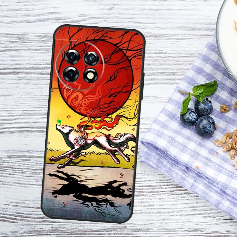 Okami Wolf Case For OnePlus Nord N10 N20 Nord 2T 3 CE 2 Lite OnePlus 11 12 9 10 Pro 10R 12R 10T Cover