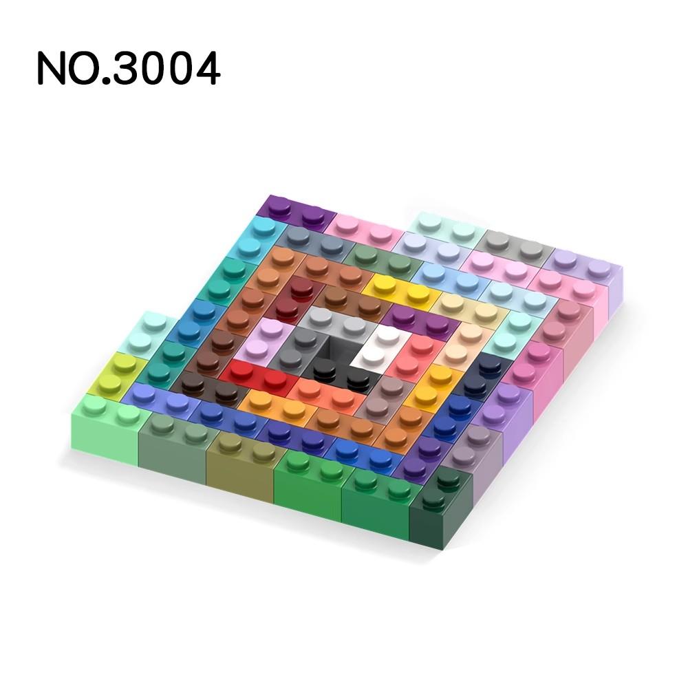 20 шт. Детали MOC 3004 Кирпичик 1x2 Совместимые Кирпичики DIY Сборка Строительные Блоки Частицы Детская Головоломка Развивающая Игрушка Подарок