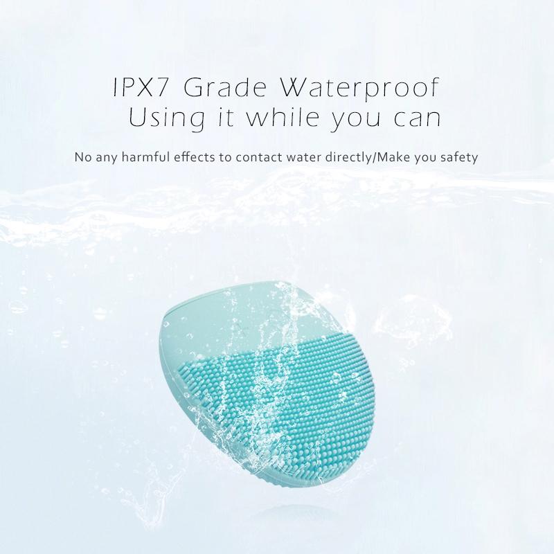 Mlike Beauty Щетка для очищения лица Средства по уходу за кожей лица Водонепроницаемый силиконовый электрический ультразвуковой очиститель для лица