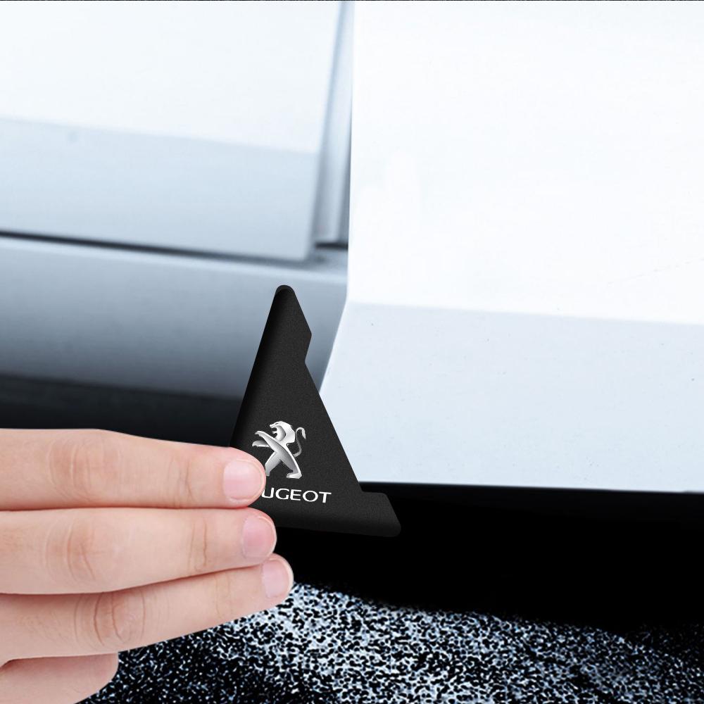2/4pcs Silicone Car Door Corner Anti-Scratch Protector Cover Accessories For Peugeot 5008 207 307 308 107 408 108 2008 3008 4008