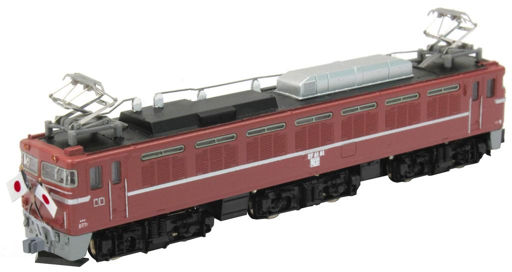 Rokuhan Z gauge JNR EF81 тип 81 Императорская спецификация Железнодорожная модель Электровоз №. T015-5