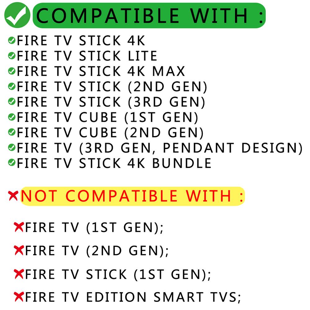Сменный пульт дистанционного управления с голосовым управлением для Fire Stick TV 3-го поколения Smart TV Stick 4K MAX Lite Fire Cube Remote работает с Alexa
