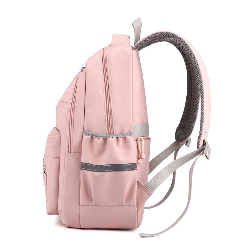 Студенческая школьная сумка, однотонный рюкзак для девочек, большой емкости