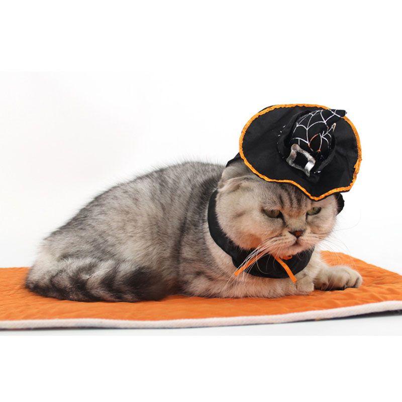 Универсальные Хэллоуин Рождество Питомец Кошка Собака Плюшевая Шапка Мишка Волшебник Тыква Головной убор Шапки