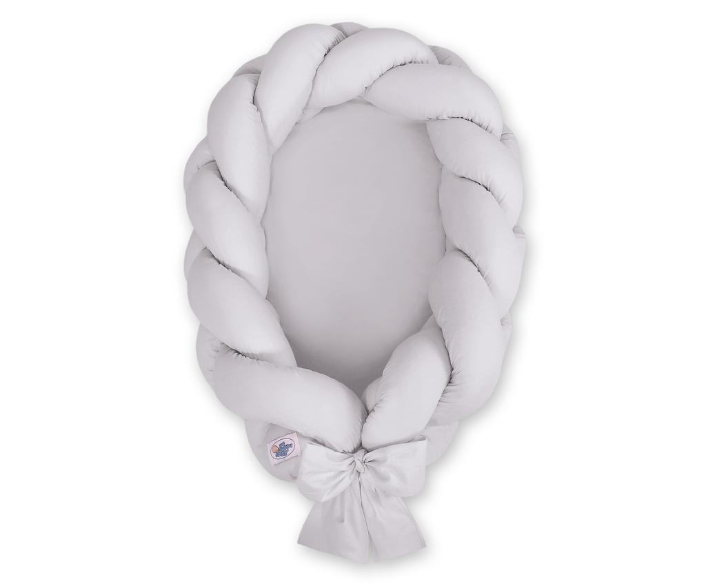 2-in-1 Braided Baby Cocoon - Gray