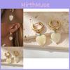 Retro Heart-shaped Earrings For Women Elegant Geometric Copper Design