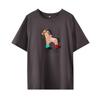 Large size natal year printed pony ball T-shirt 2026 spring new pullover versatile loose top 124326