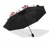 1pc Cow Print Automatic Folding Umbrella, 8-Rib Iron Frame, Casual Outdoor Accessory for Birthday Festival Gifts yy251128103