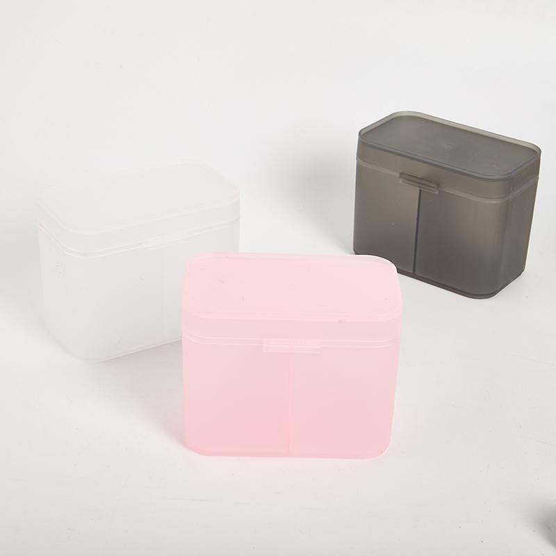 Ватные диски Салфетки для ногтей Кисти для макияжа Органайзер Коробка для хранения с двумя отделениями