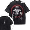 Oversize Vintage Washed Dragon Ball Z T Shirt Frieza Lord of Evil Manga Graffiti Streetwear Tee for Daily Casual Outfit