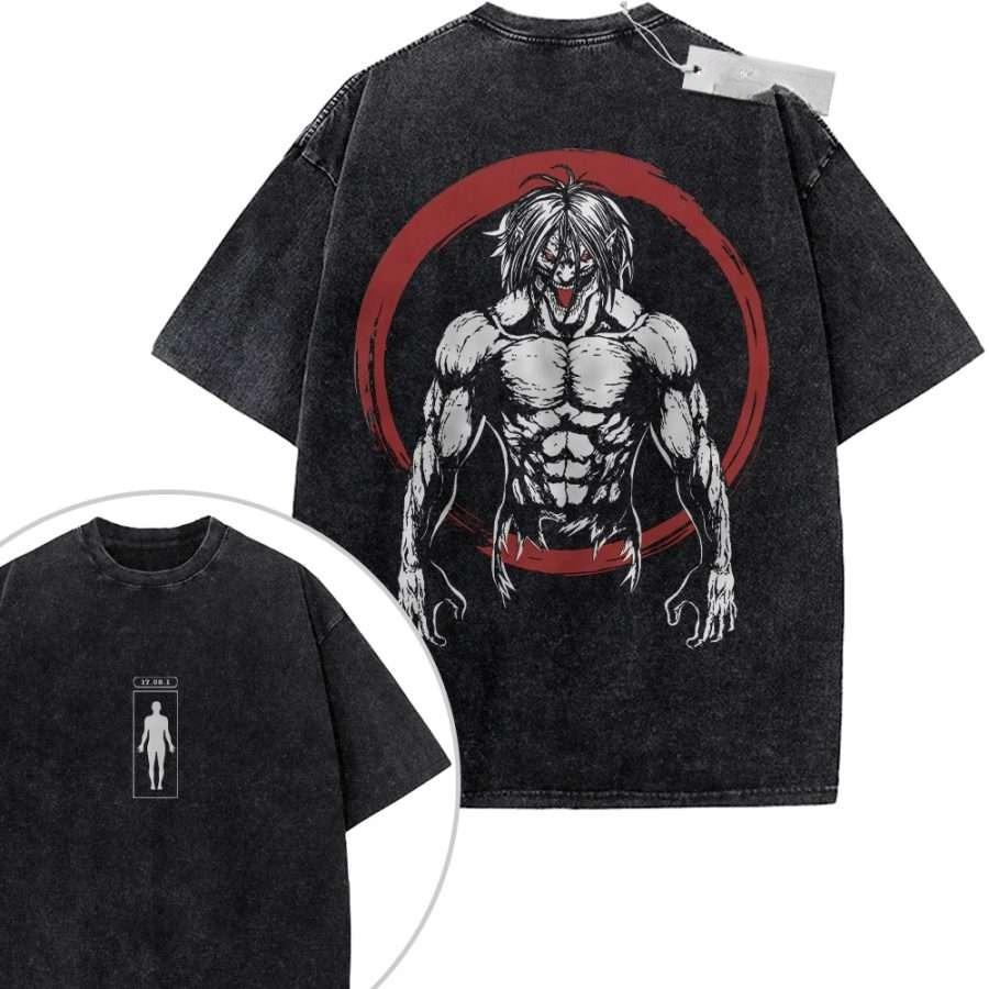 Oversize Vintage Washed Dragon Ball Z T Shirt Frieza Lord of Evil Manga Graffiti Streetwear Tee for Daily Casual Outfit