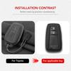 Leather Car Key Case For Toyota Prius Camry Corolla CHR C-HR RAV4 Land Cruiser 2 3 Button Keychain Suede Accessories