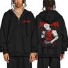 Аниме Dorohedoro Никайдо Кайман Графическое Худи на молнии Мужское Женское Готическое Хоррор Куртка на молнии Мужская Толстовка на молнии оверсайз