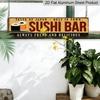 Vintage 2D Flat Sign - Decoration for Sushi Bar "Taste of Japan" & Always Fresh and Delicious - Durable Aluminum Plaque for Japanese Cuisine