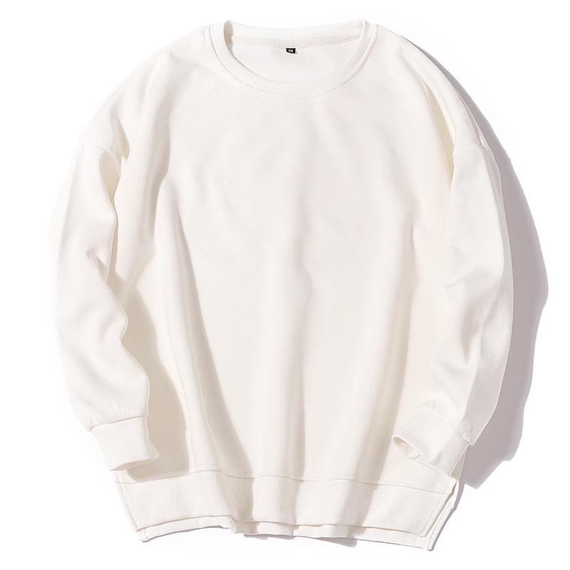 Women's 280g Thin Style Round Neck Pullover Sweatshirt - Solid Color, In Stock