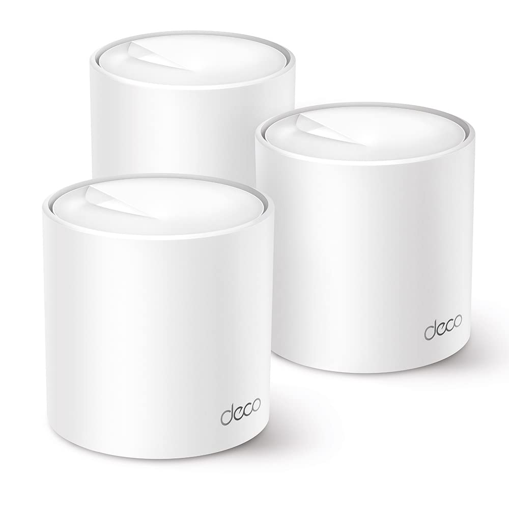 Wi-Fi роутер TP-Link, беспроводная локальная сеть, Wi-Fi 6, 2402 + 574 Мбит/с, HE160, Mesh Wi-Fi система, 3-летняя гарантия, Deco X50/A, 3 шт.