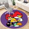 1pc Angry Birds Office Round Area Rug, Under Office Chairs Bedroom Living Room Home Decor, Room Decoa1016155
