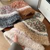 Autumn and Winter New Plush Warm Fisherman Hat Children Color Matching Basin Hat Outdoor Travel Show Face Bucket Hat Tide