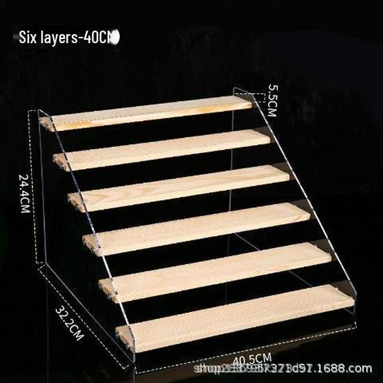 Acrylic Two-Tier Bubble Mart Doll Display Stand