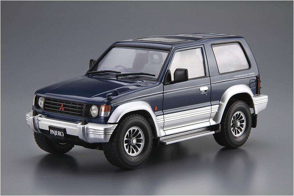 Aoshima Bunka Kyozai Модель Автомобиля 103 Mitsubishi V24WG Pajero Металлическая Крыша Широкий Пластиковый Модельный Комплект ООО. (АОСИМА) нет. 1/24 XR-II '91