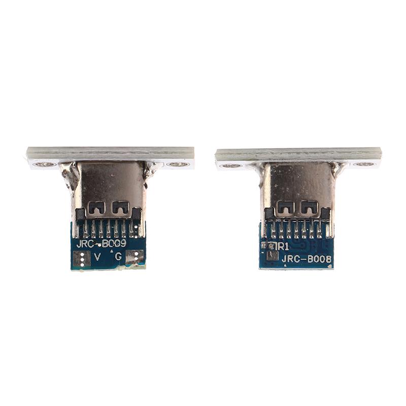 USB-разъем Type-C 2Pin 2P 4P водонепроницаемый полосовой паяный соединительный разъем для зарядки USB-разъем Type C