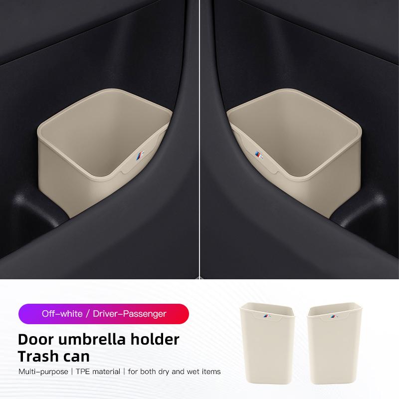 Silicone Multifunctional Car Door Storage Bin Trash Can Accessories For BMW E90 G80 M3 G30 M5 F82 F83 F20 F21 G42 F95 F96 G06 M2 ws9