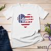American Football Heart US American Flag 4th Of July Fourth Unisex T-shirt