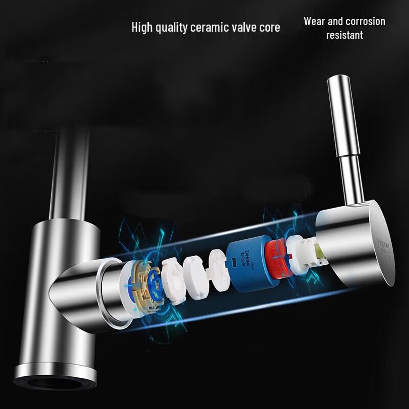 304 Stainless Steel Hot & Cold Kitchen & Bathroom Faucet