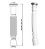 Universal Extendable Siphon With Nut, 6/4"" X 40/50 Mm