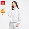 Женская свободная толстовка с воротником-стойкой и флисовой подкладкой Anta SOFT